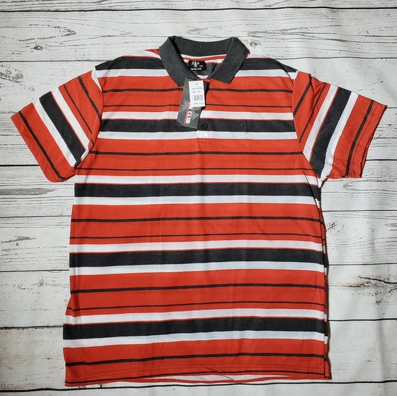 CANYON CLUB POLO SHIRT STRIPED MEN SIZE XXL - Picture 2 of 4